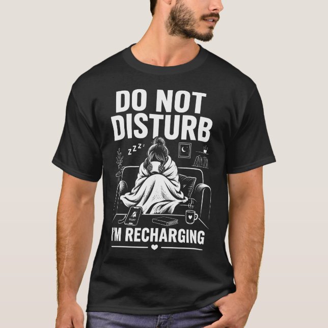 Bitte nicht stören Introvertierten-Modus T-Shirt (Vorderseite)