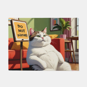 Bitte nicht stören Lustige fette Katze  Fußmatte