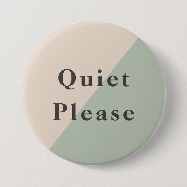 Bitte nicht stören Ruhe Bitte Produktivität Button (Vorderseite)
