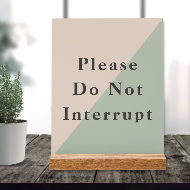 Bitte nicht stören Ruhiger Raum Produktivität Acrylschild (Do Not Disturb Quiet Space Productivity Acrylic Sign)