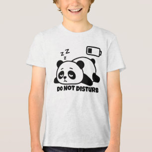 Bitte nicht stören Schlafender Panda Cute Faul Lus Tri-Blend Shirt