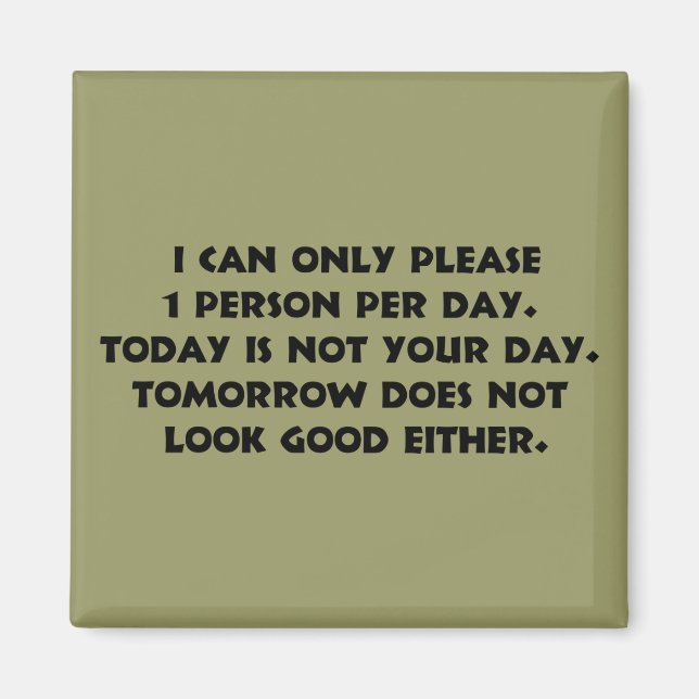 Bitte nur 1 Person 2 Magnet (Vorne)