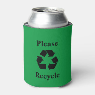 Bitte Recycle mit Recycelnd Symbol Dosenkühler