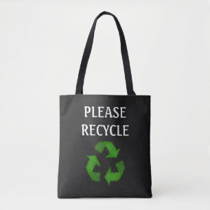 Bitte Recycle Tote Beutel