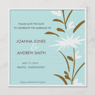 Bitte Save the Date - floral