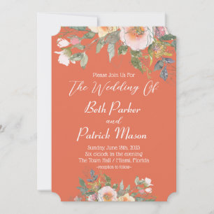 Bitte schließen Sie sich uns mit Orange Wedding an Einladung
