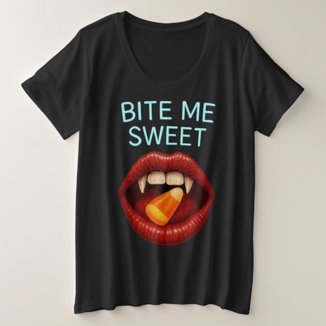 BITTE SCHNELL. GROßE GRÖßE T-Shirt (Design vorne)