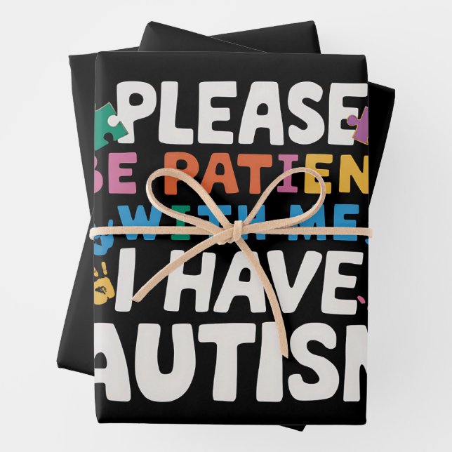 Bitte seien Sie geduldig, ich habe ein Bewusstsein Geschenkpapier Set (Beispiel)