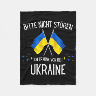Bitte stör mich nicht, ich träume von der Ukraine Fleecedecke