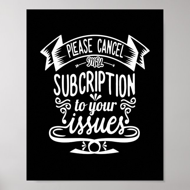 Bitte stornieren Sie mein Abonnement für Ihre Frag Poster (Vorne)