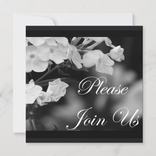 Bitte treten Sie uns bei Einladung (Vorderseite)