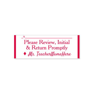 "Bitte überprüfen, Erste Schritte und Rücksendung  Permastempel