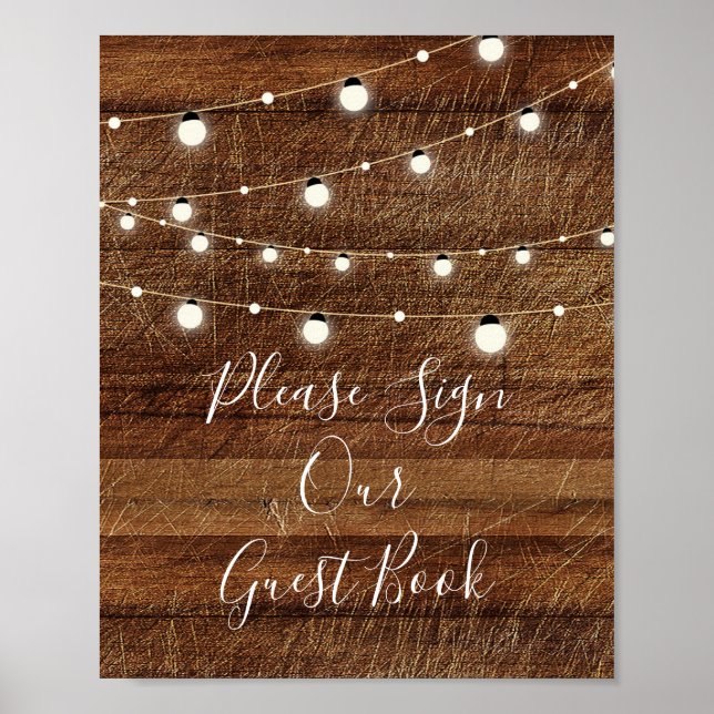 Bitte unterzeichnen Sie unser Gästebuch 8x10 (Vorne)