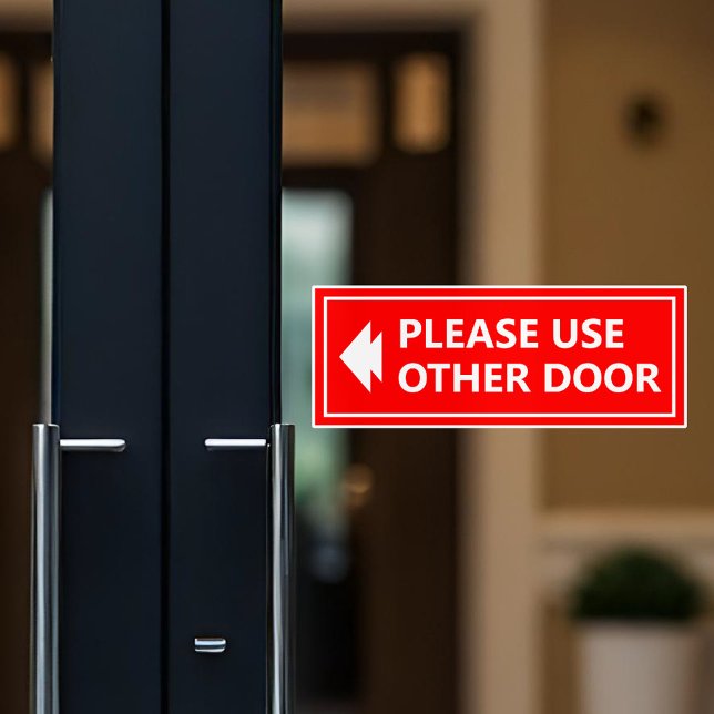 Bitte verwenden Sie andere Türsignatur mit Pfeil r Aufkleber (Von Creator hochgeladen)