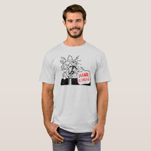 "Bitte Vorsicht" Vintage-T-Shirt T-Shirt
