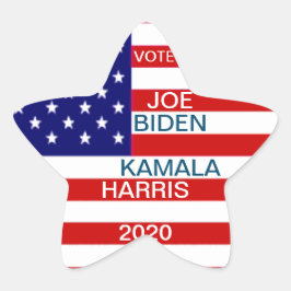 Bitte wählen Sie Joe Biden, Kamala Harris American Stern-Aufkleber