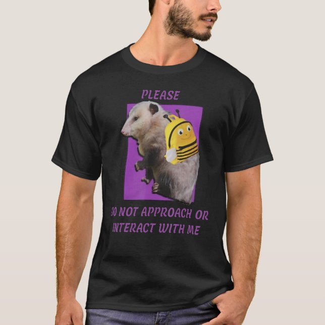 Bitte wenden Sie sich nicht an mich oder interagie T-Shirt (Vorderseite)