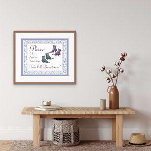 Bitte ziehen Sie Ihre Schuhe aus Poster