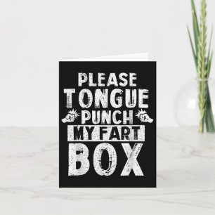 Bitte Zunge Punch Meine Furz Box Funny Word Pub Hu Karte