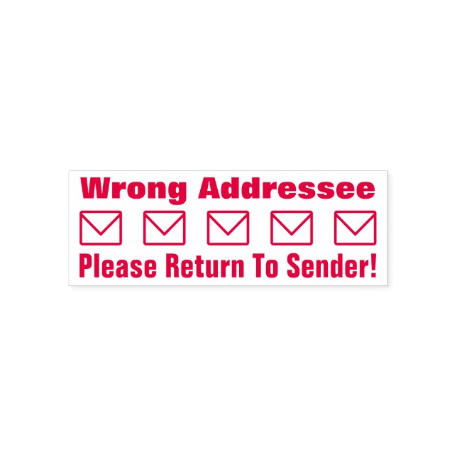 "Bitte zurück zum Absender!", "Falsche Adresse! Permastempel (Design)