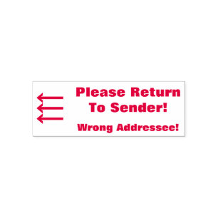 "Bitte zurück zum Absender!", "Falsche Adresse! Permastempel