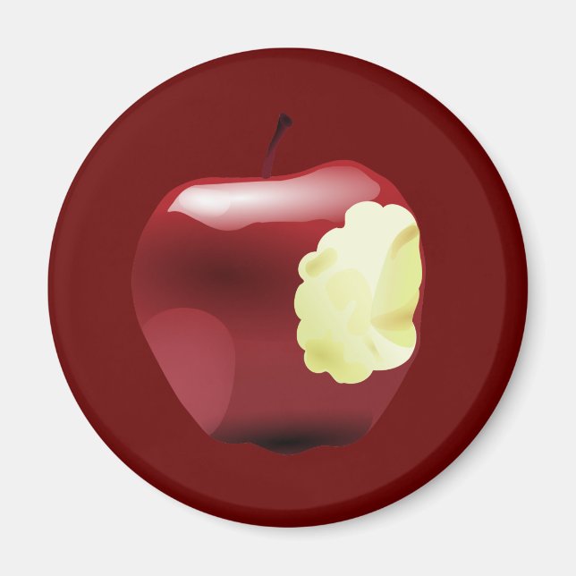 Bitten Apple Magnet (Vorne)