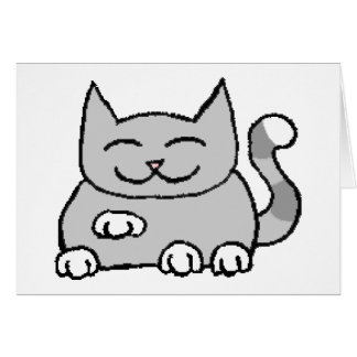 Bitten der glücklichen Katze