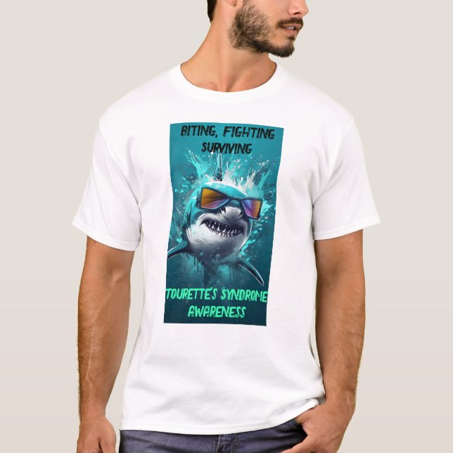 Bitten, Kämpfen gegen das Unisex-Shirt von Tourett T-Shirt (Vorderseite)