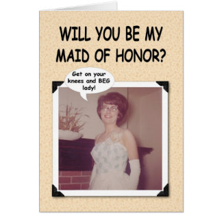 Bitten Sie um Trauzeugin