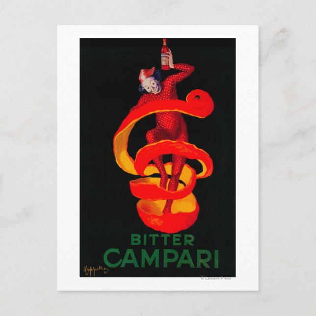 Bitter Campari Vintag PosterEurope Postkarte (Vorderseite)