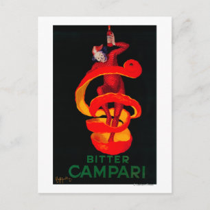 Bitter Campari Vintage Poster Europa Postkarte