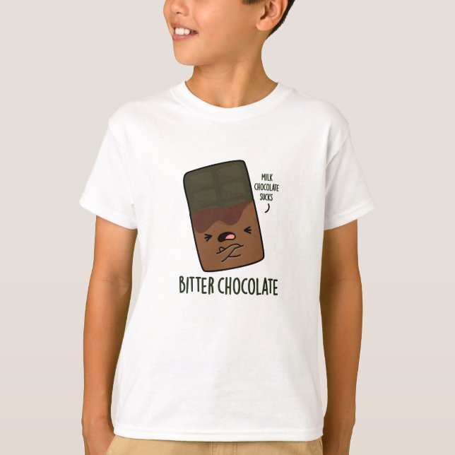 Bitter Chocolate Funny Candy Pub T-Shirt (Vorderseite)
