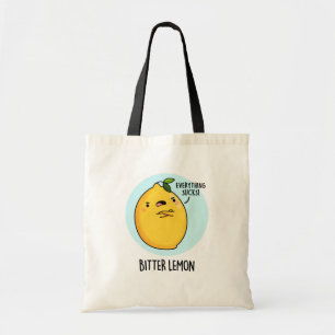 Bitter Lemon Funny Fruit Pun Tragetasche