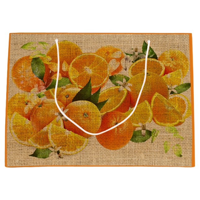 Bitter Orange aus Capri (Cretonne Edition) Große Geschenktüte (Vorderseite)