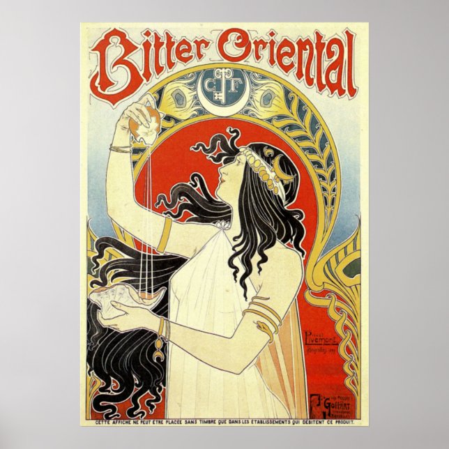 Bitter Oriental Poster von Henri Privat Livemont (Vorne)