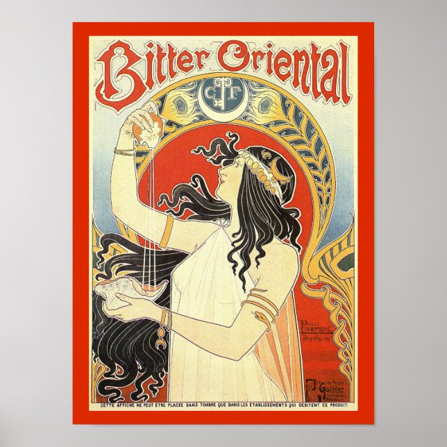 "Bitter Oriental" Vintage Ad Poster (Vorne)