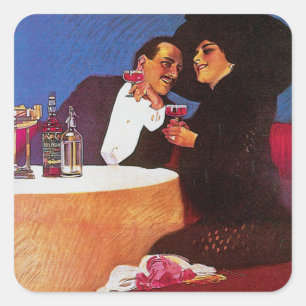 Bitter Pastore Quadratischer Aufkleber