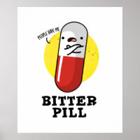 Bitter Pill Funny Medicine Puff