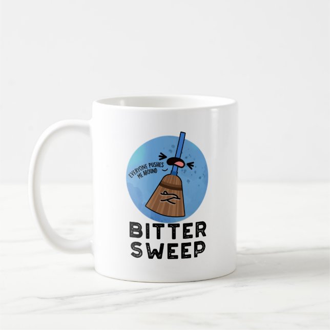 Bitter Sweep Funny Bittersweet Broom Puff Kaffeetasse (Links)