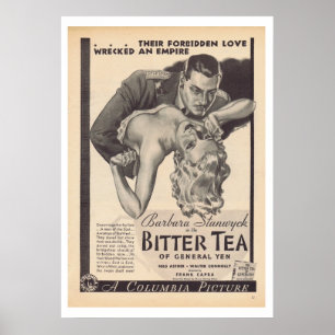 Bitter Tea aus General Yen Film Barbara Stanwyck Poster