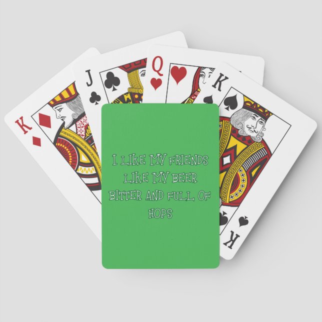 Bitterbier hier Gewollt Spielkarten (Rückseite)