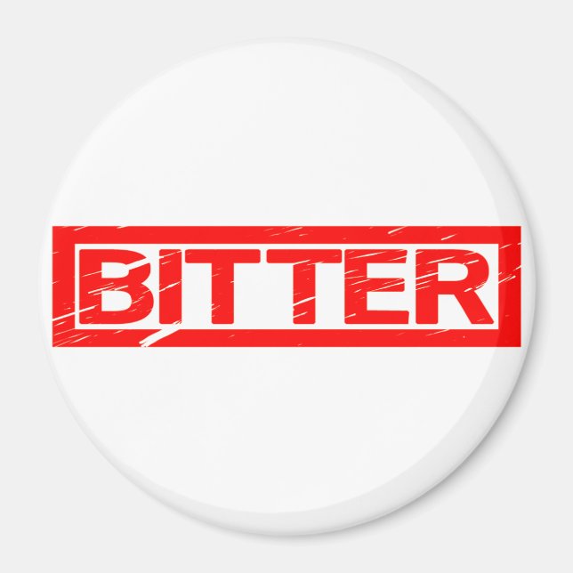 Bittere Briefmarke Magnet (Vorne)