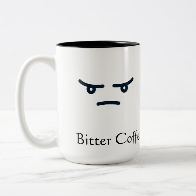 Bittere Kaffee-Tasse Zweifarbige Tasse (Links)