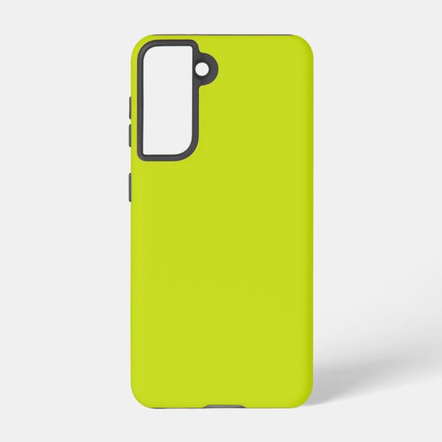 Bittere Zitrone (Vollfarbe) Samsung Galaxy Hülle (Rückseite)
