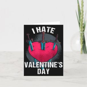 Bitterer Anti-Herztag-Hasser Ich hasse Valentinsta Karte