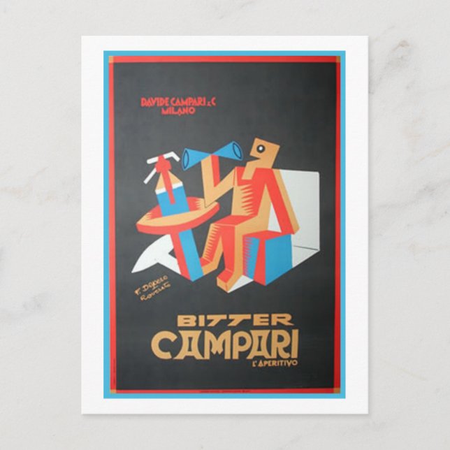 Bitterer Campari Postkarte (Vorderseite)