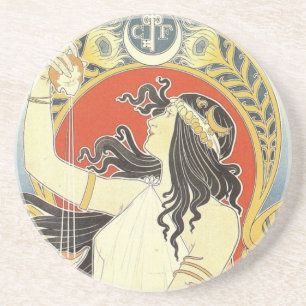 Bitterer Orientalischer Jugendstil Getränkeuntersetzer