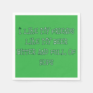 Bitteres Bier hier erwünscht Serviette