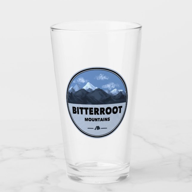 Bitterroot Mountains Camping Glas (Vorderseite)
