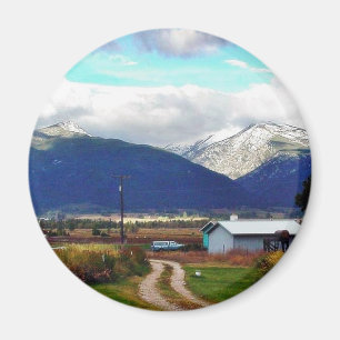 Bitterroot Mountains Parent Farm Magnet